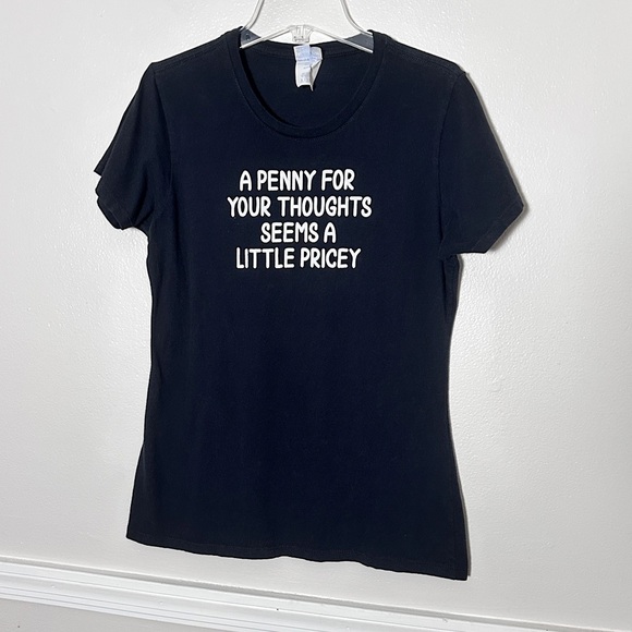 Vintage Port & Company Funny Graphic Short Sleeve T-Shirt Ring Spun Cotton - Picture 9 of 11